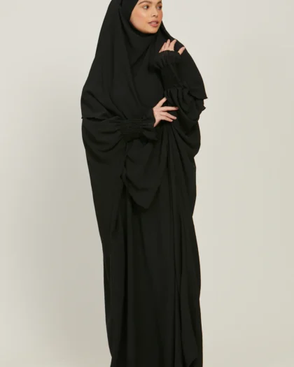 Abaya with Khimar Set - Black